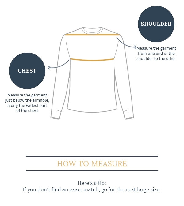 Size guide for leather jackets  Feather Skin