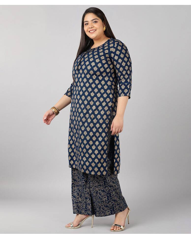 Rayon Printed Palazzo SuitSet view 3