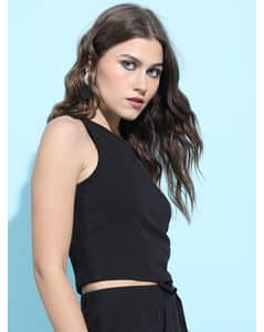 Blended Solid Crop Top view 18