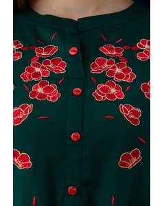 Rayon Embroidered Front Slit kurta view 18
