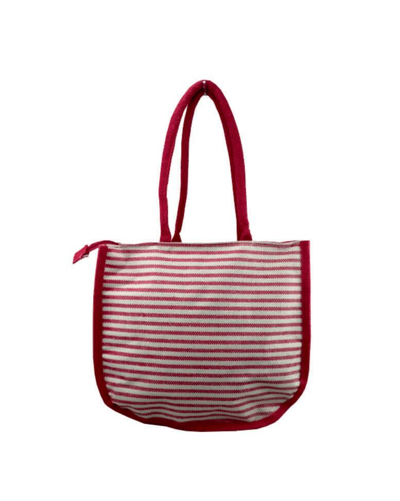 VELITE BAGS Jute Printed Handbag