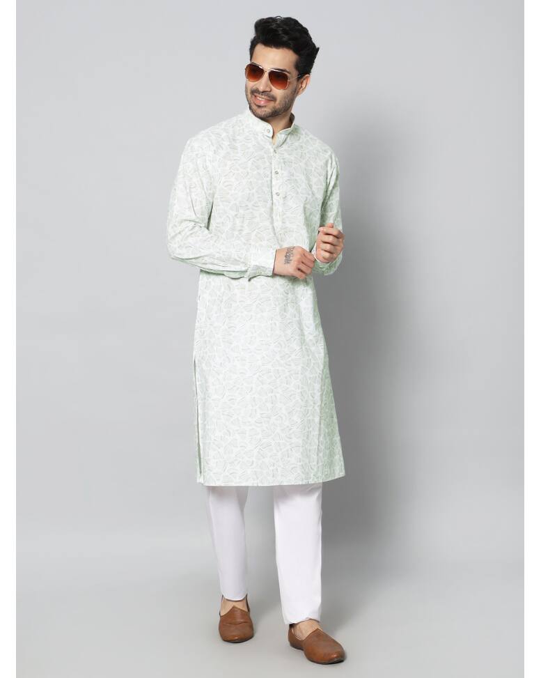 Cotton Printed Regular Kurtas view 11