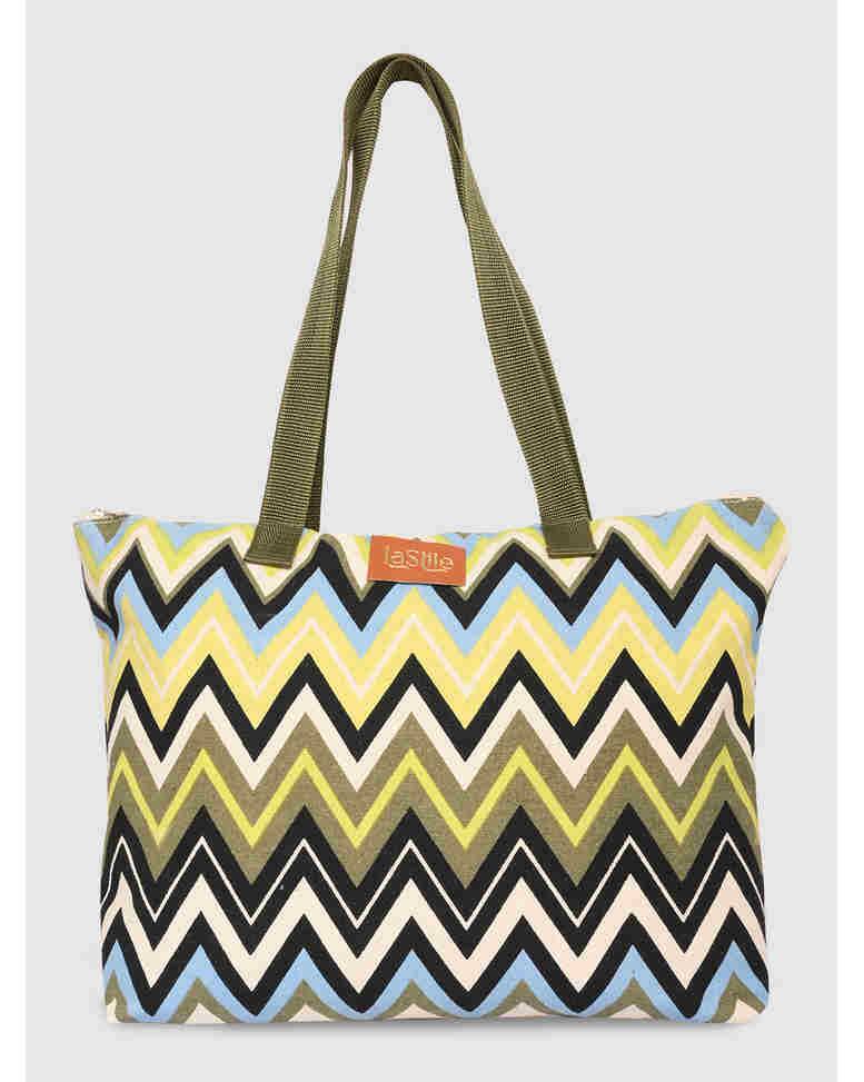 LA STILE Canvas Shoulder Bag