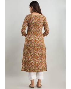 Rayon Printed Straight Kurta view 12