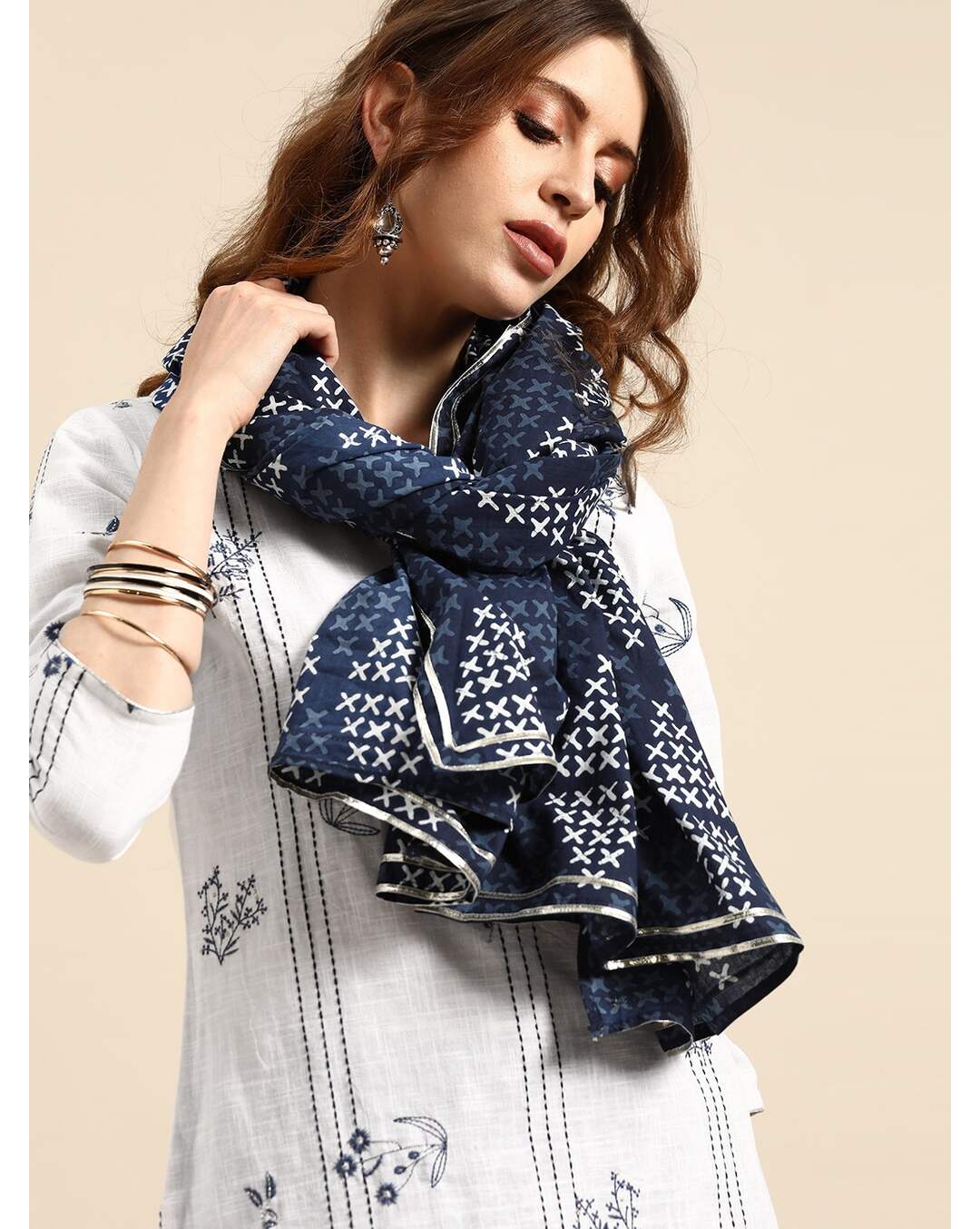 Pure Cotton Embroidered Sharara SuitSet view 5
