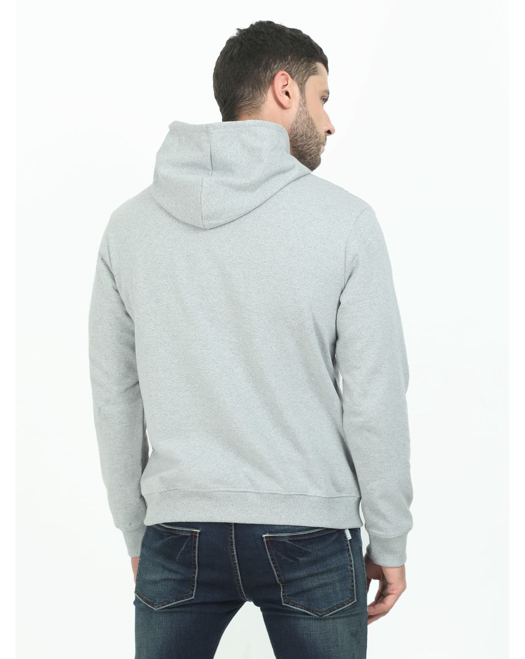 Fleece Printed Hooded Sweatshirt view 7