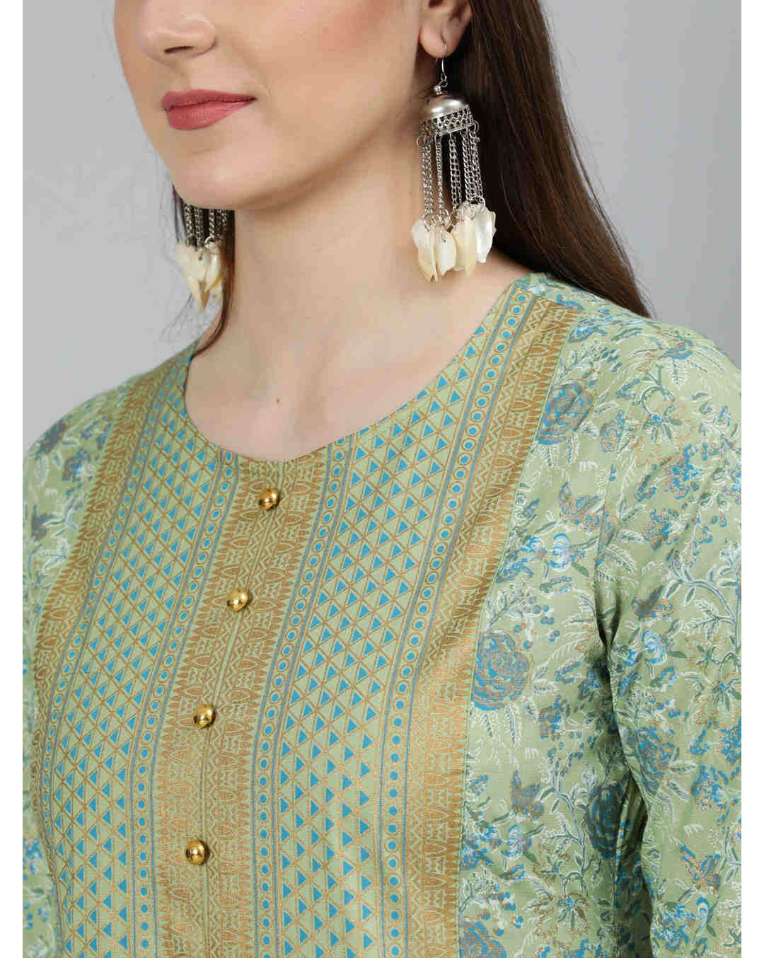 Rayon Printed  Anarkali Kurta view 5