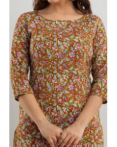 Rayon Printed Straight Kurta view 21