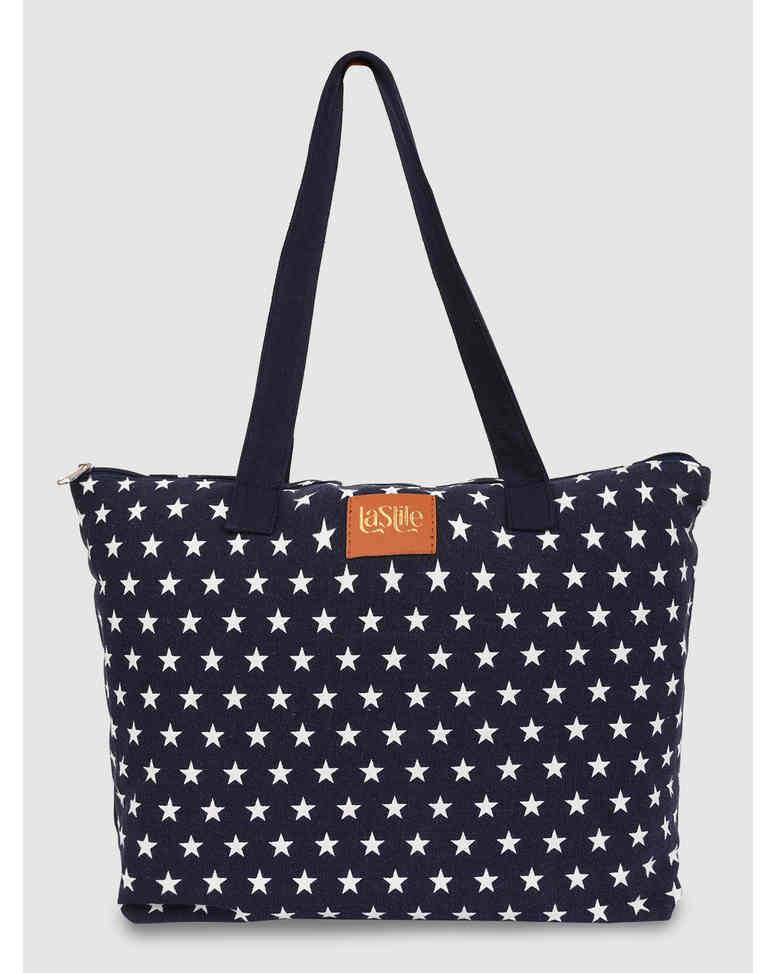 LA STILE Canvas Shoulder Bag