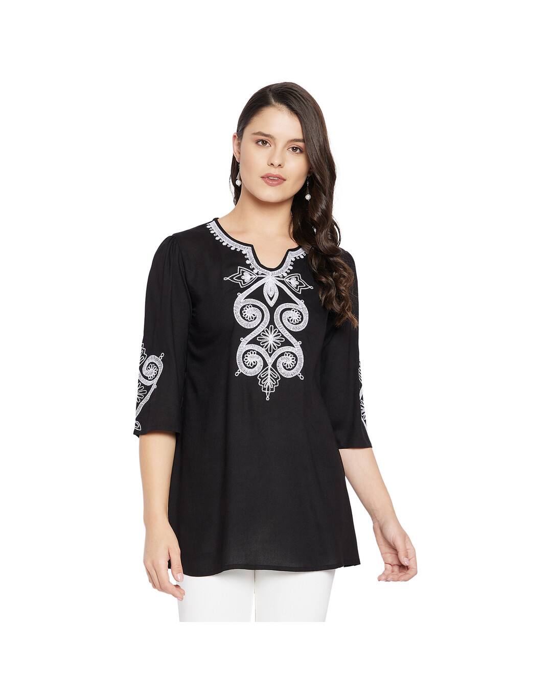 Rayon Embroidered Tunic