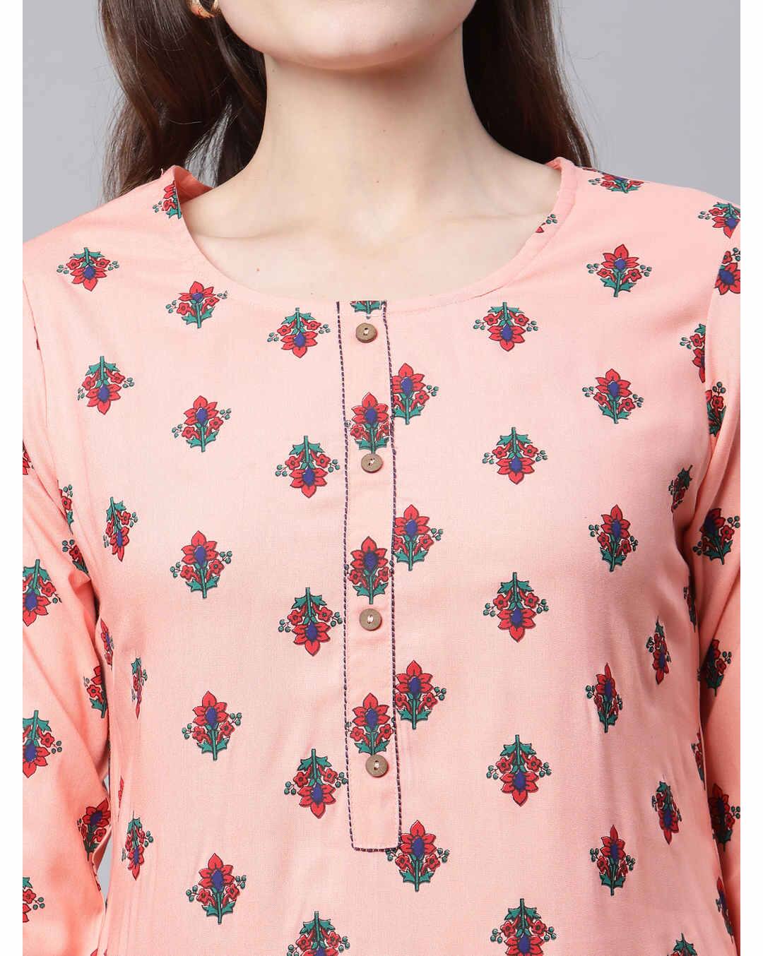 Rayon Printed Ethnic Pants  SuitSet view 10