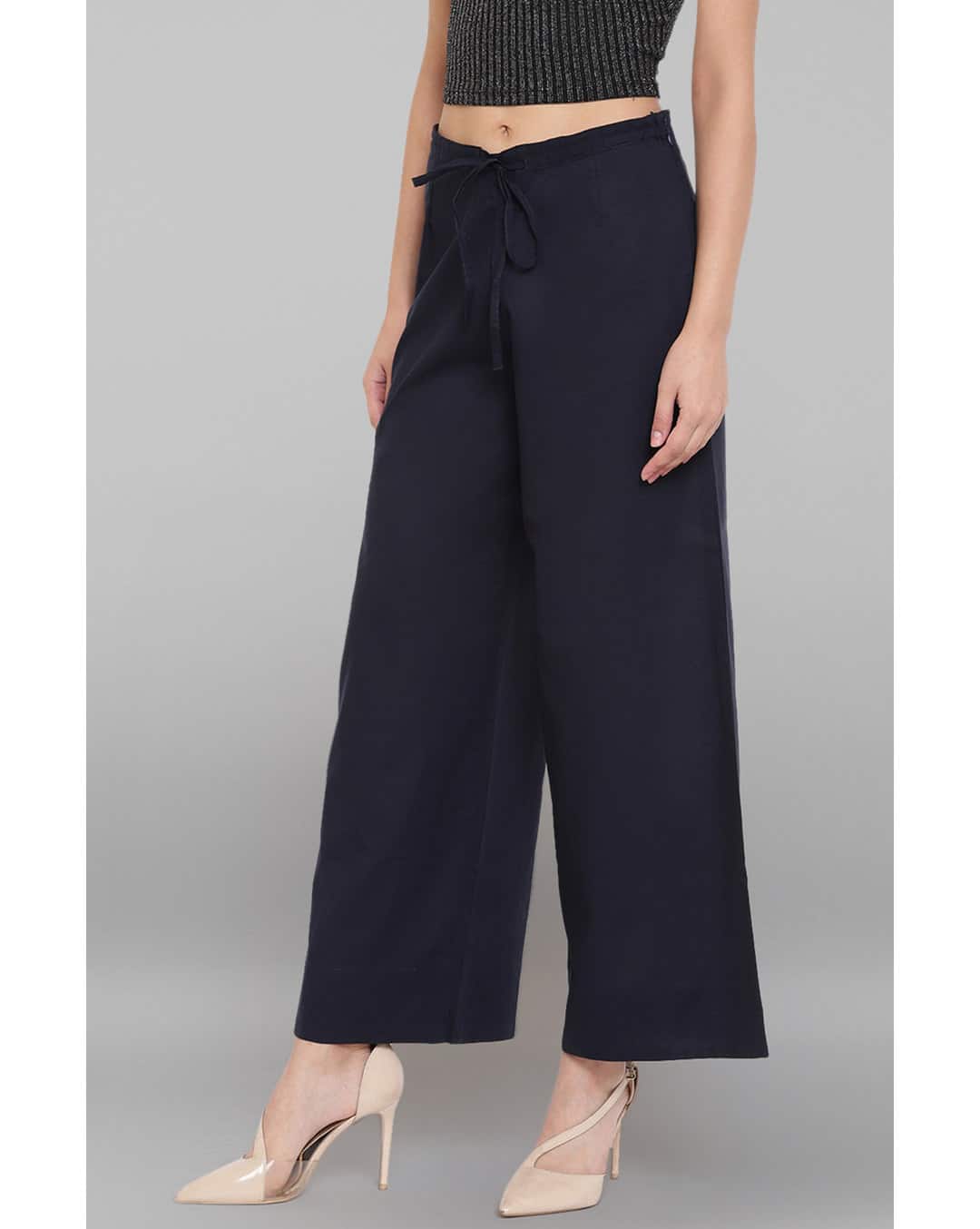 Pure Cotton Solid Palazzos view 7