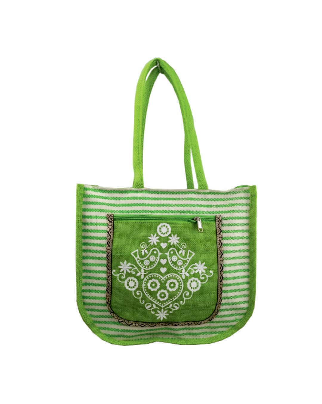 Jute Printed Handbag