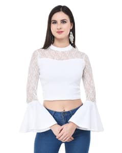 Blended Lace Top view 3