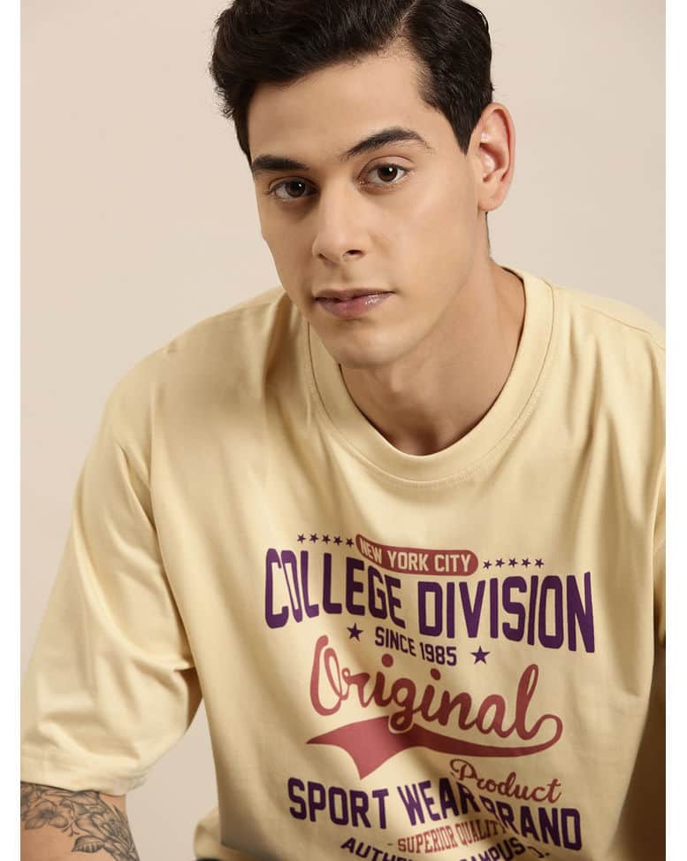 Cotton Typographic Tailored Fit Round Tshirts view 14