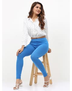 Cotton Solid Chudidhar Leggings view 18