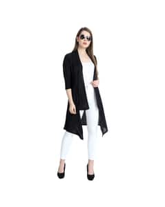 Cotton Stretch Solid Shrugs view 6