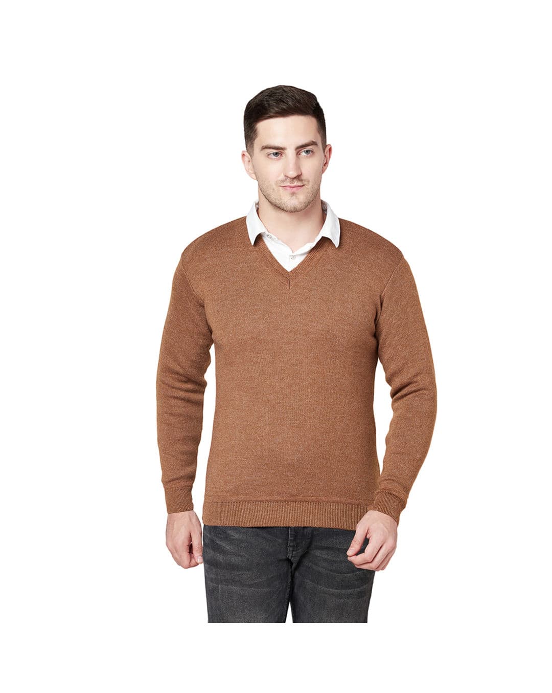 Wool Solid Pullovers