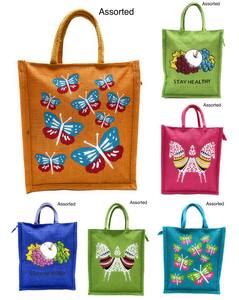 SNT NATIONAL Jute Tote Bag
