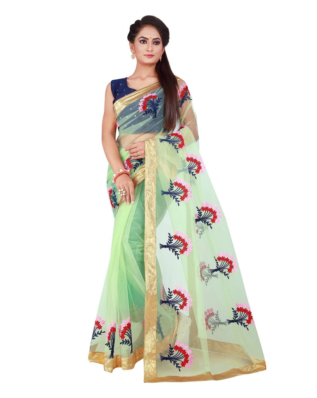 Silk Embroidered Regular Saree