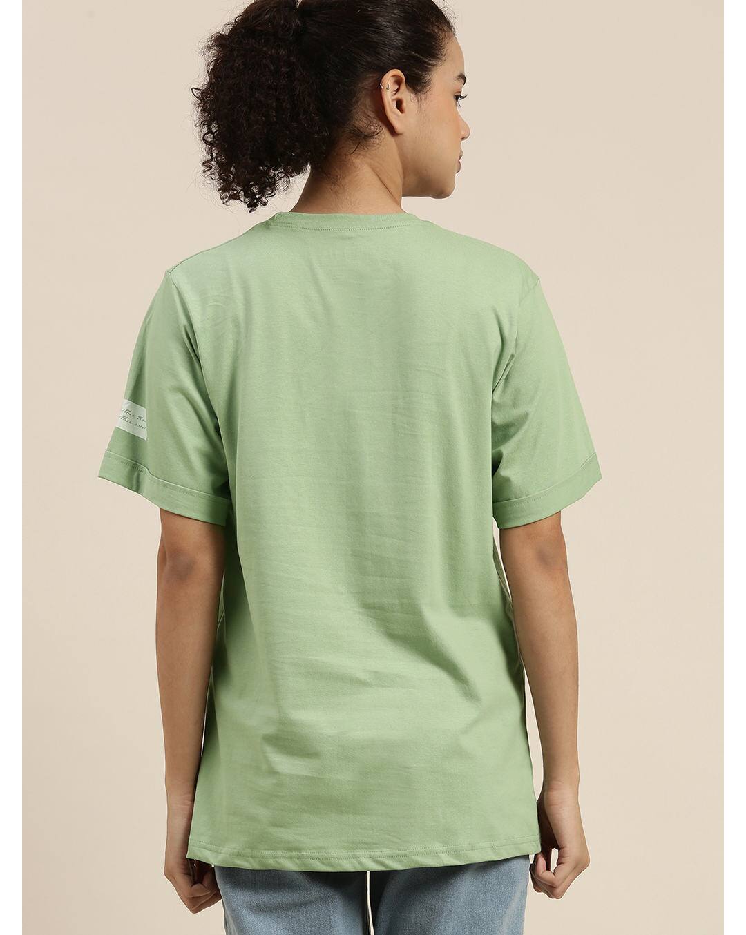Cotton Typographic Crew-Neck T-shirt view 4