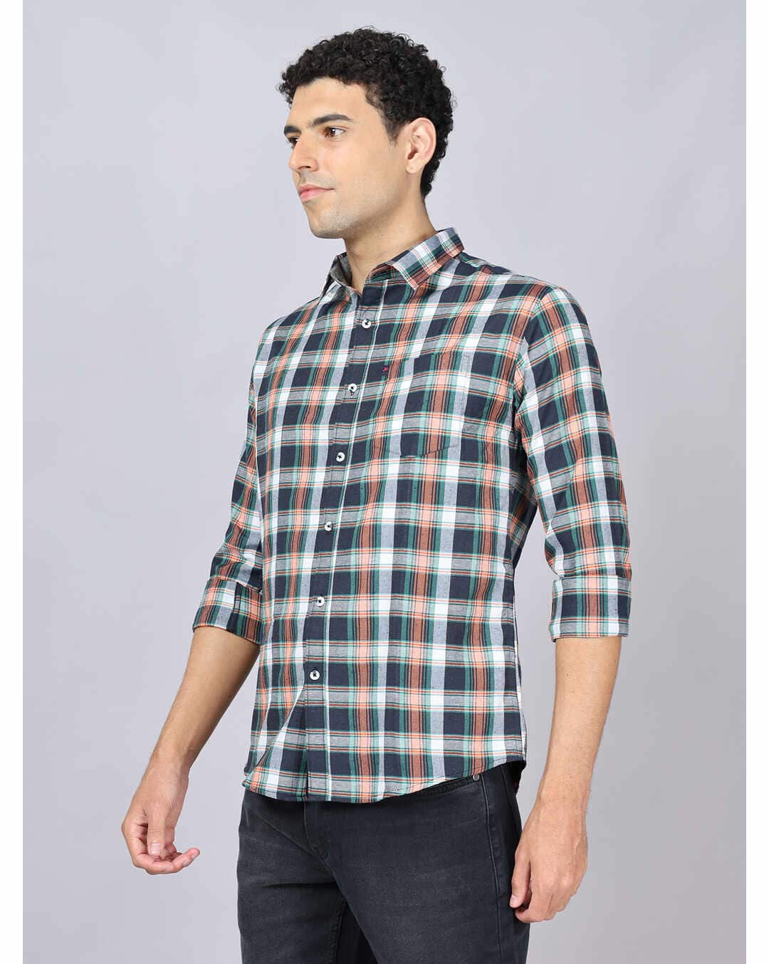 Blended Checks Casual Shirts view 2