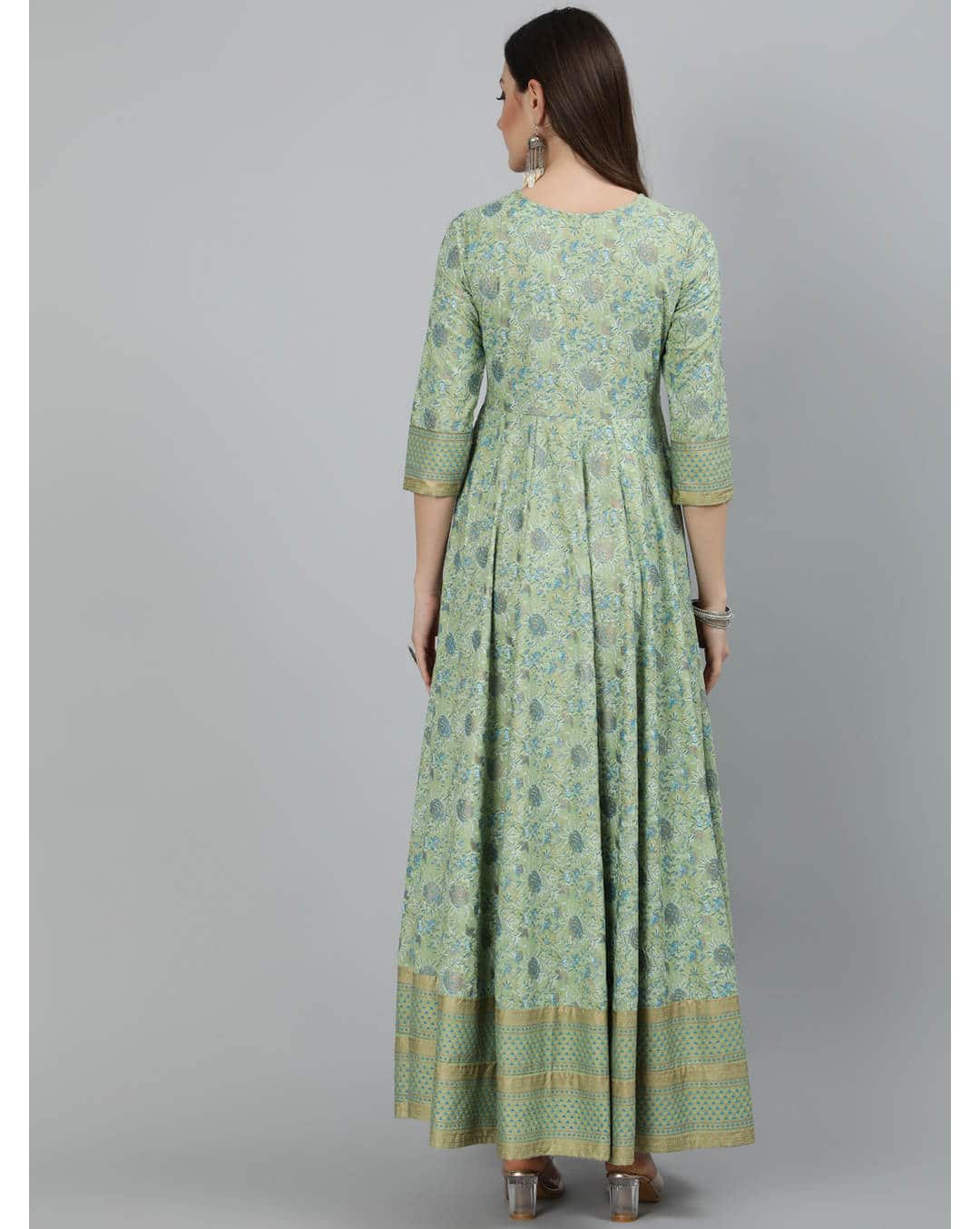 Rayon Printed  Anarkali Kurta view 2