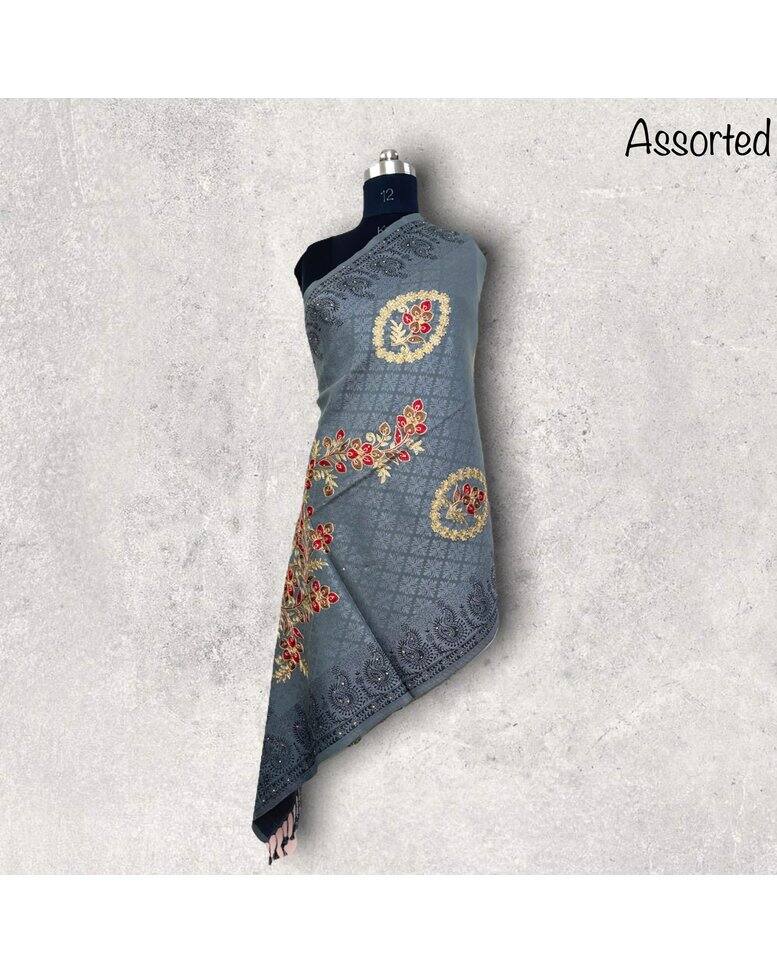 Viscose Embroidered Stole