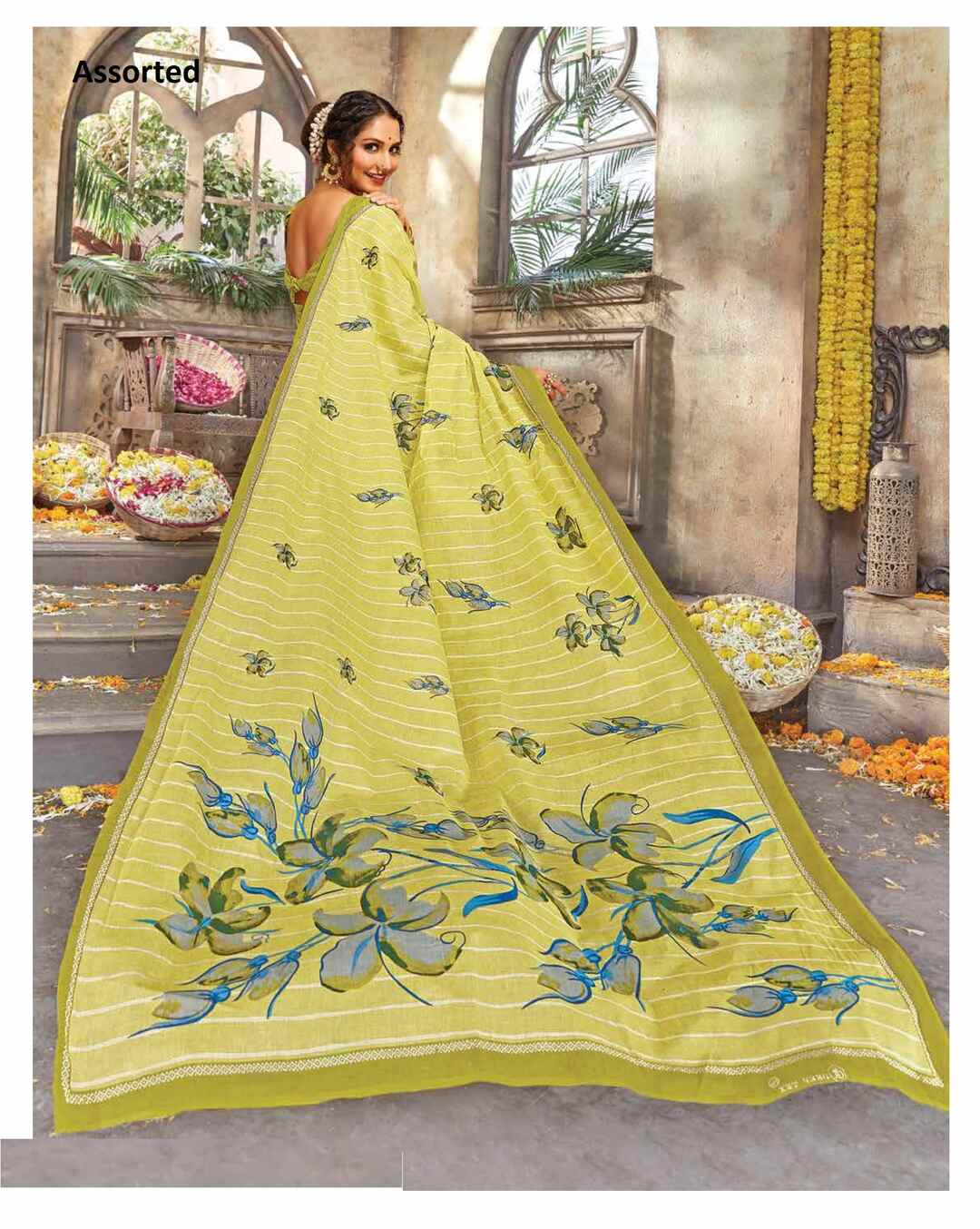 Cotton Printed Regular Saree view 3