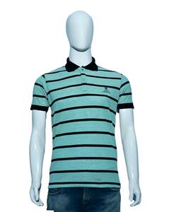 Cotton Colour-block Regular Fit Polo Tshirt view 3