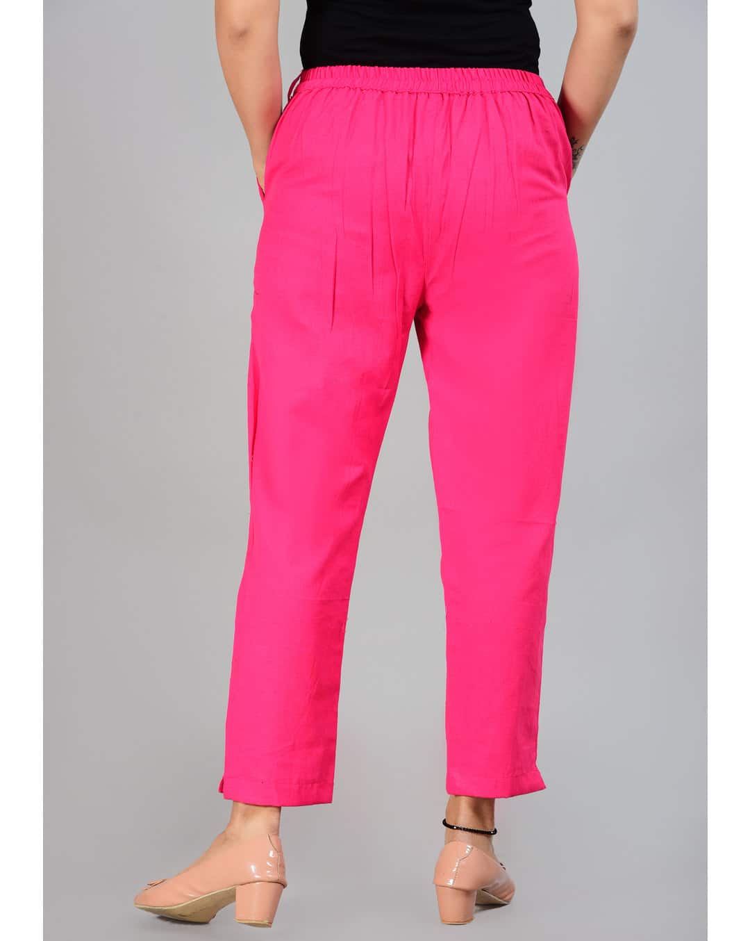 Cotton Relaxed Fit Trousers view 4