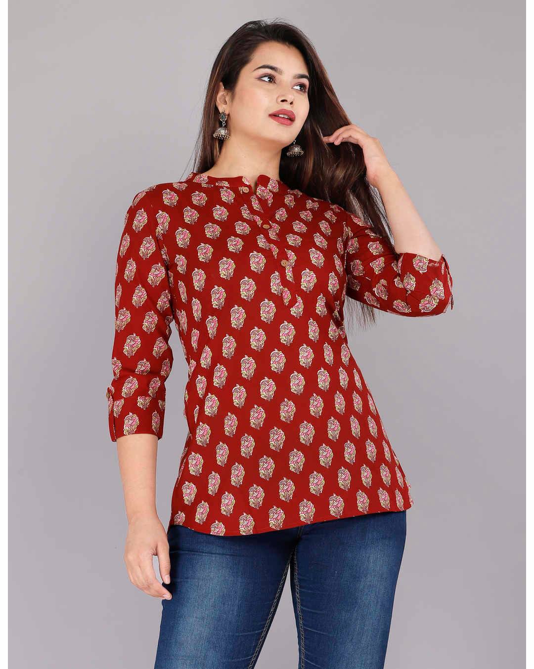 Rayon Floral Top