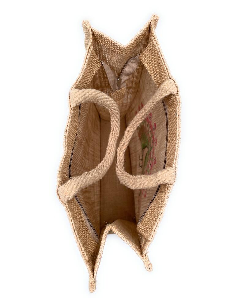 Jute Tote Bag view 6