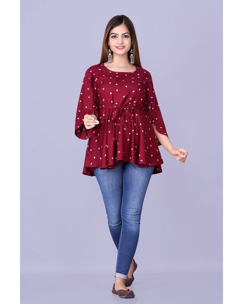 Rayon Printed Top view 17