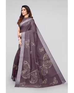 Cotton Foil Print Regular Saree view 9