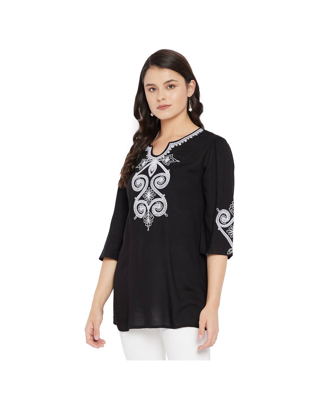 Rayon Embroidered Tunic view 3