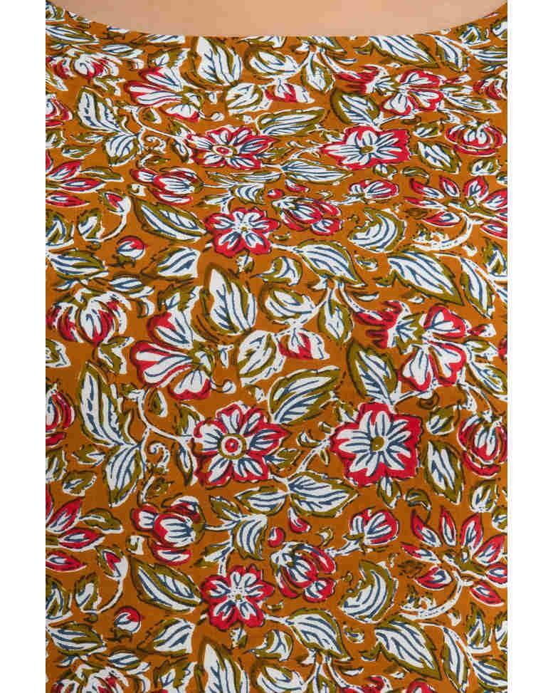 Rayon Printed Straight Kurta view 17