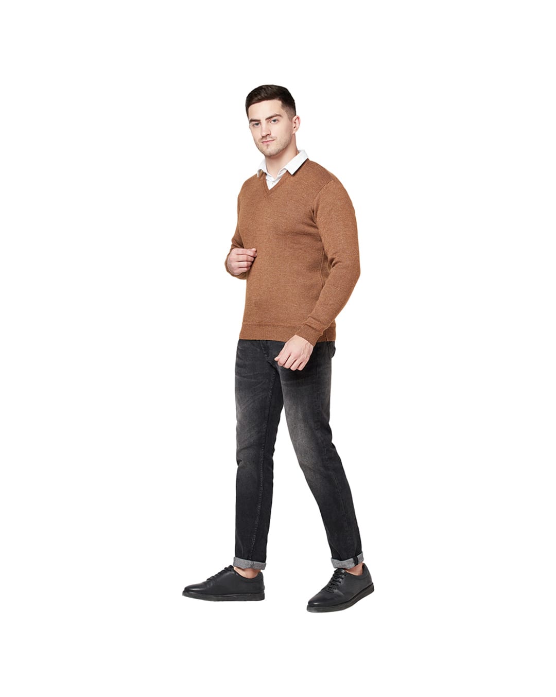 Wool Solid Pullovers view 4