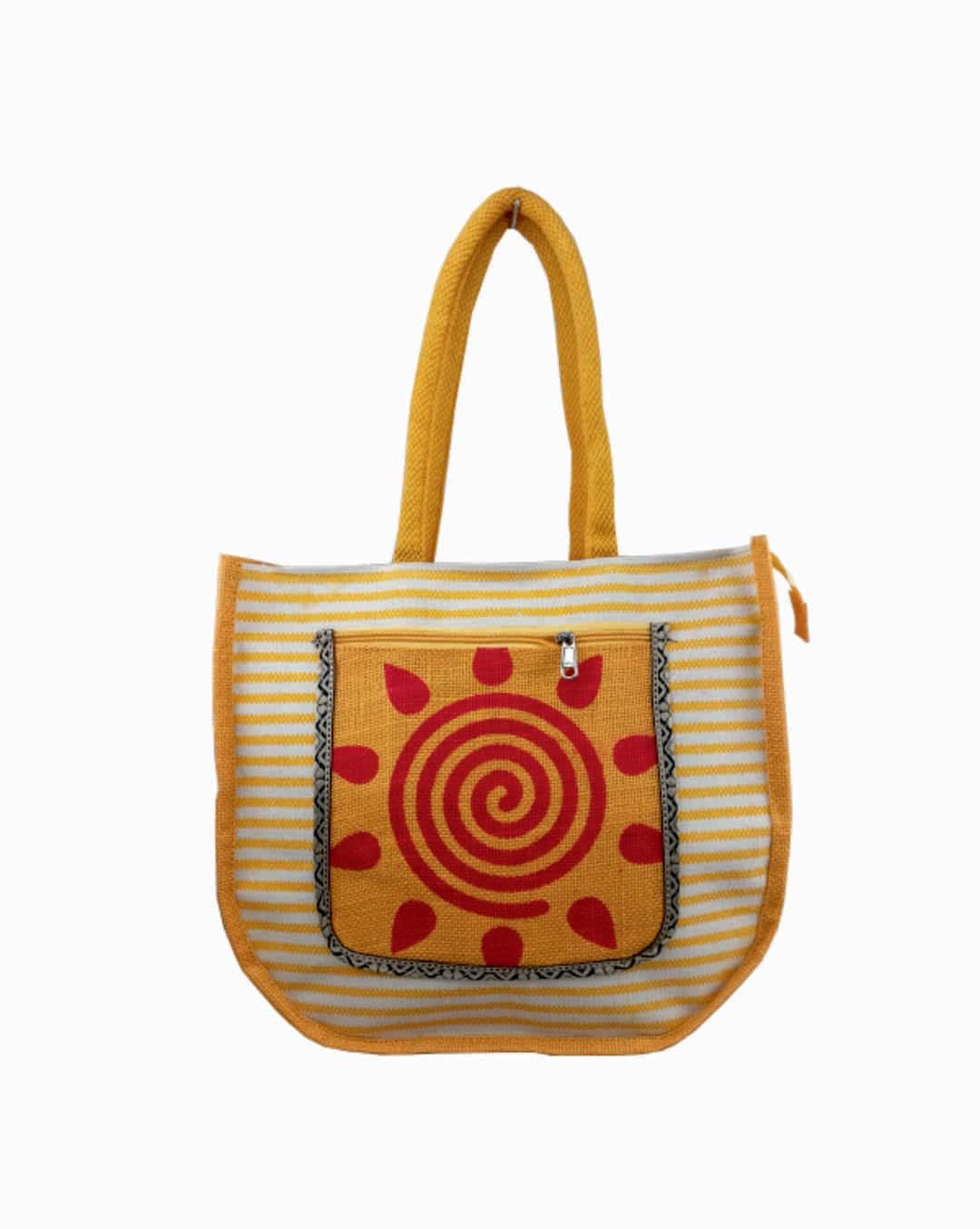 Jute Printed Handbag