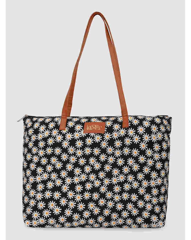 LA STILE Canvas Shoulder Bag