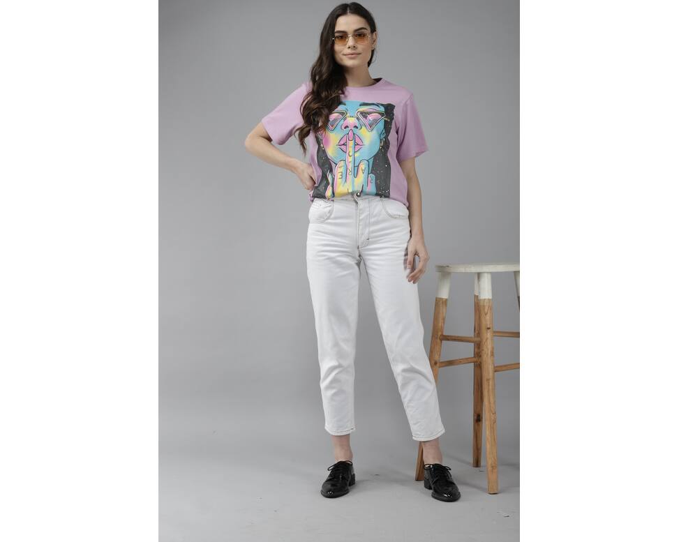 Cotton Printed Round Neck T-shirt view 14