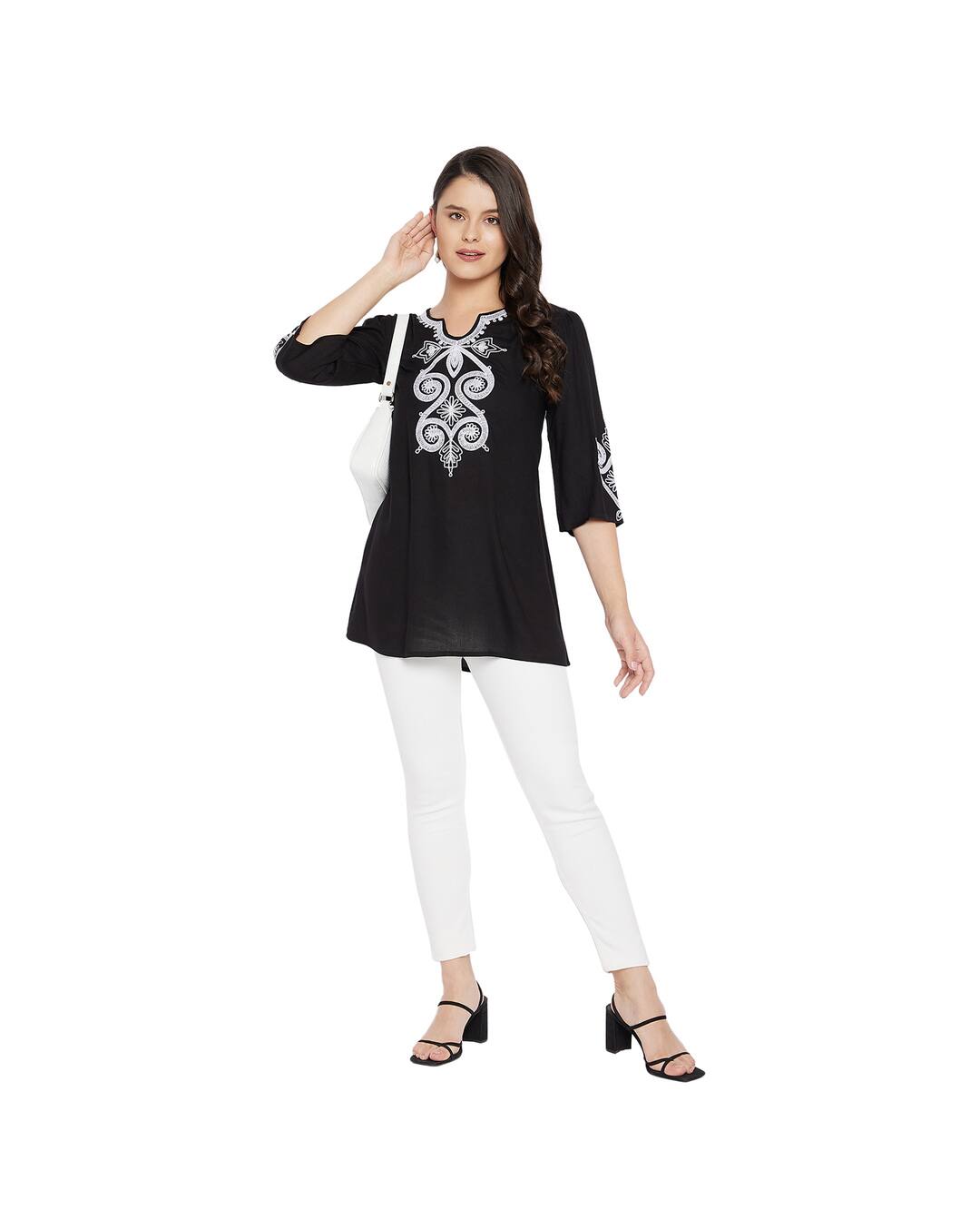 Rayon Embroidered Tunic view 4