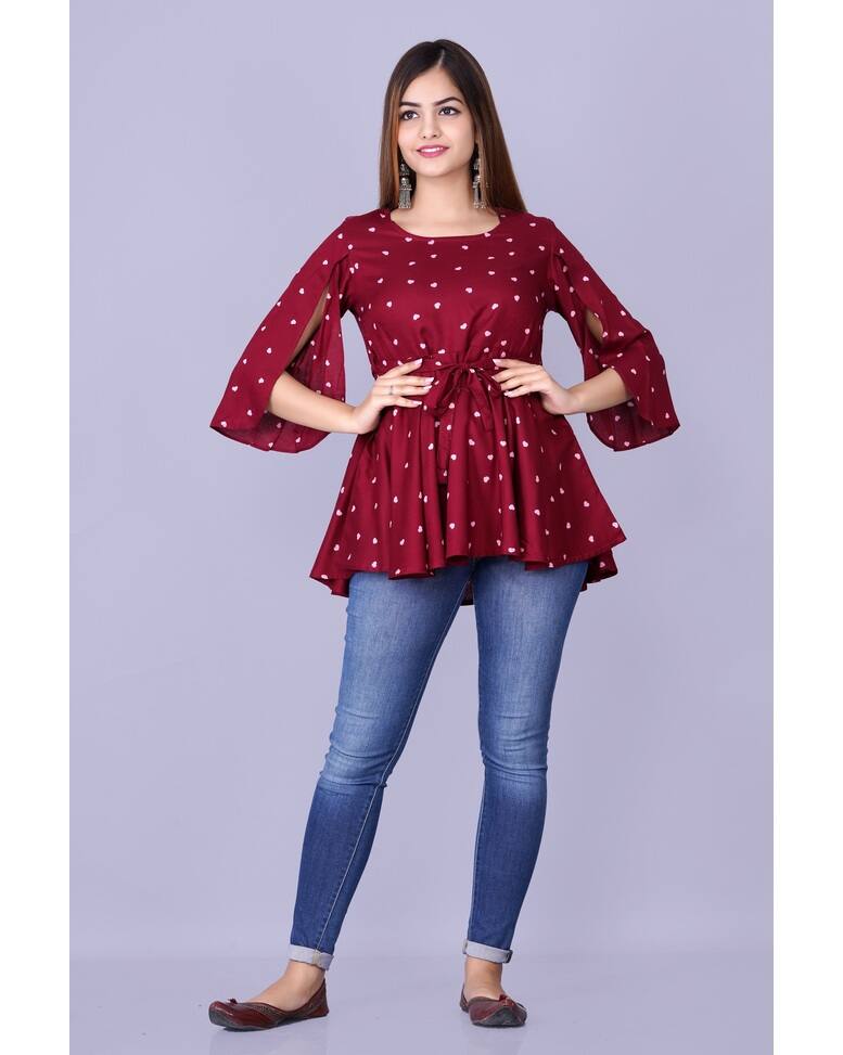Rayon Printed Top view 8
