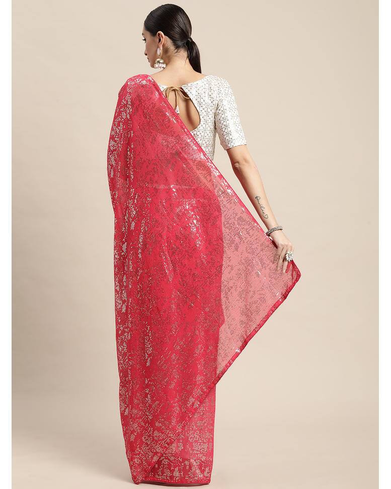 Georgette Printed Regular Saree view 2