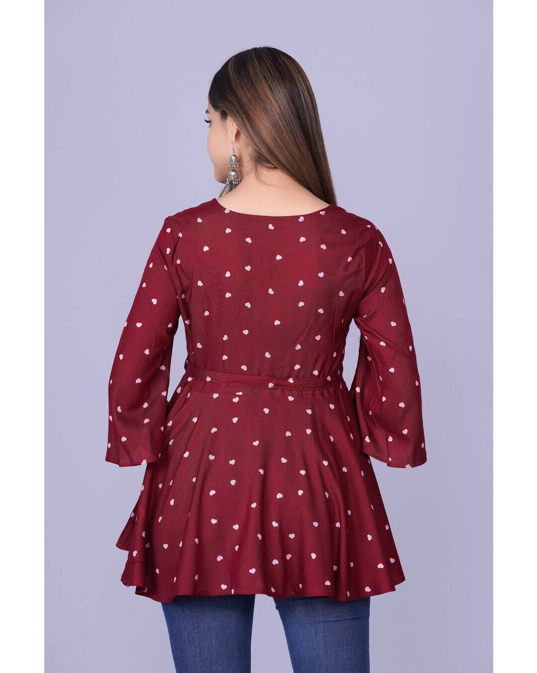 Rayon Printed Top view 2