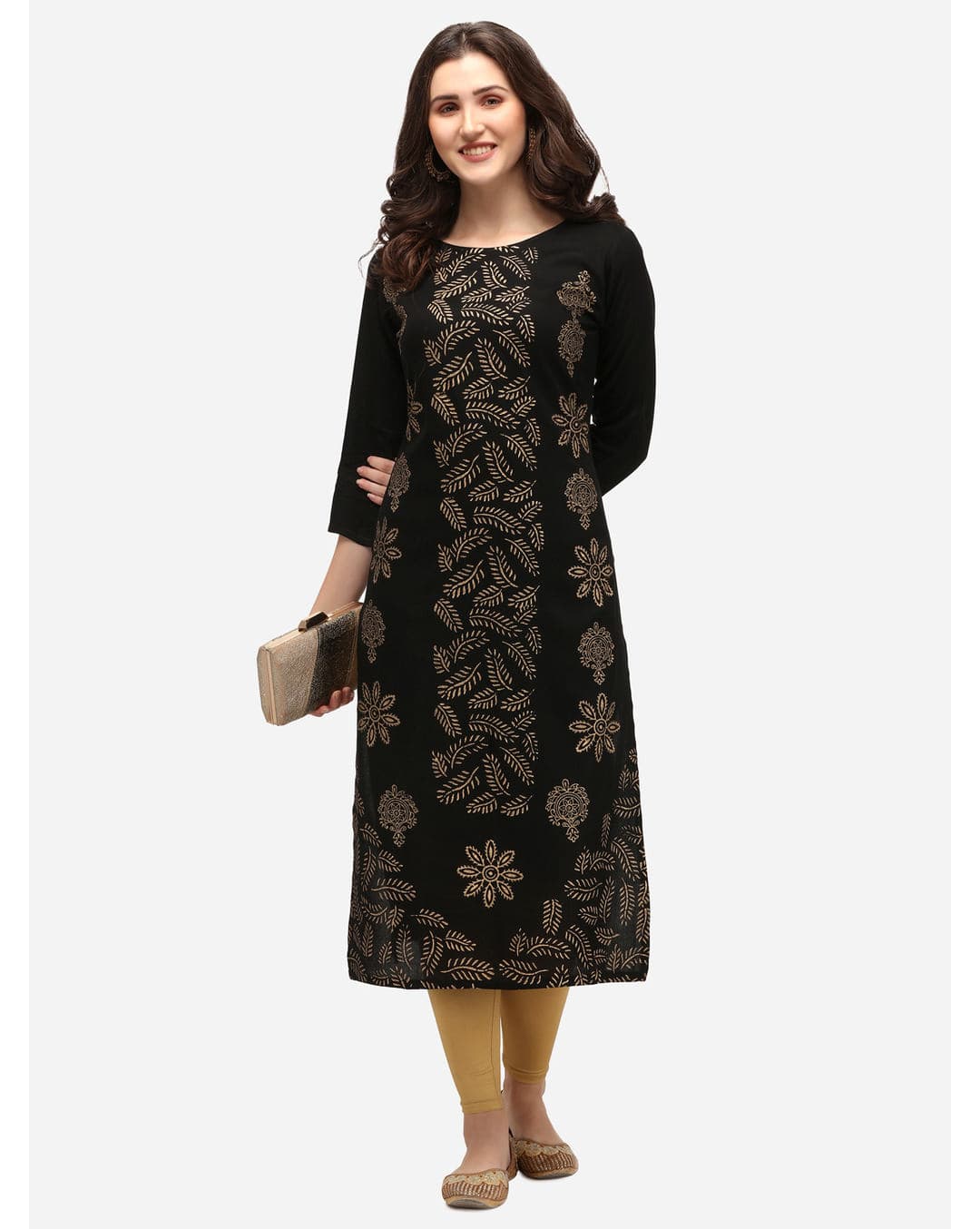 Rayon Printed Straight Kurta