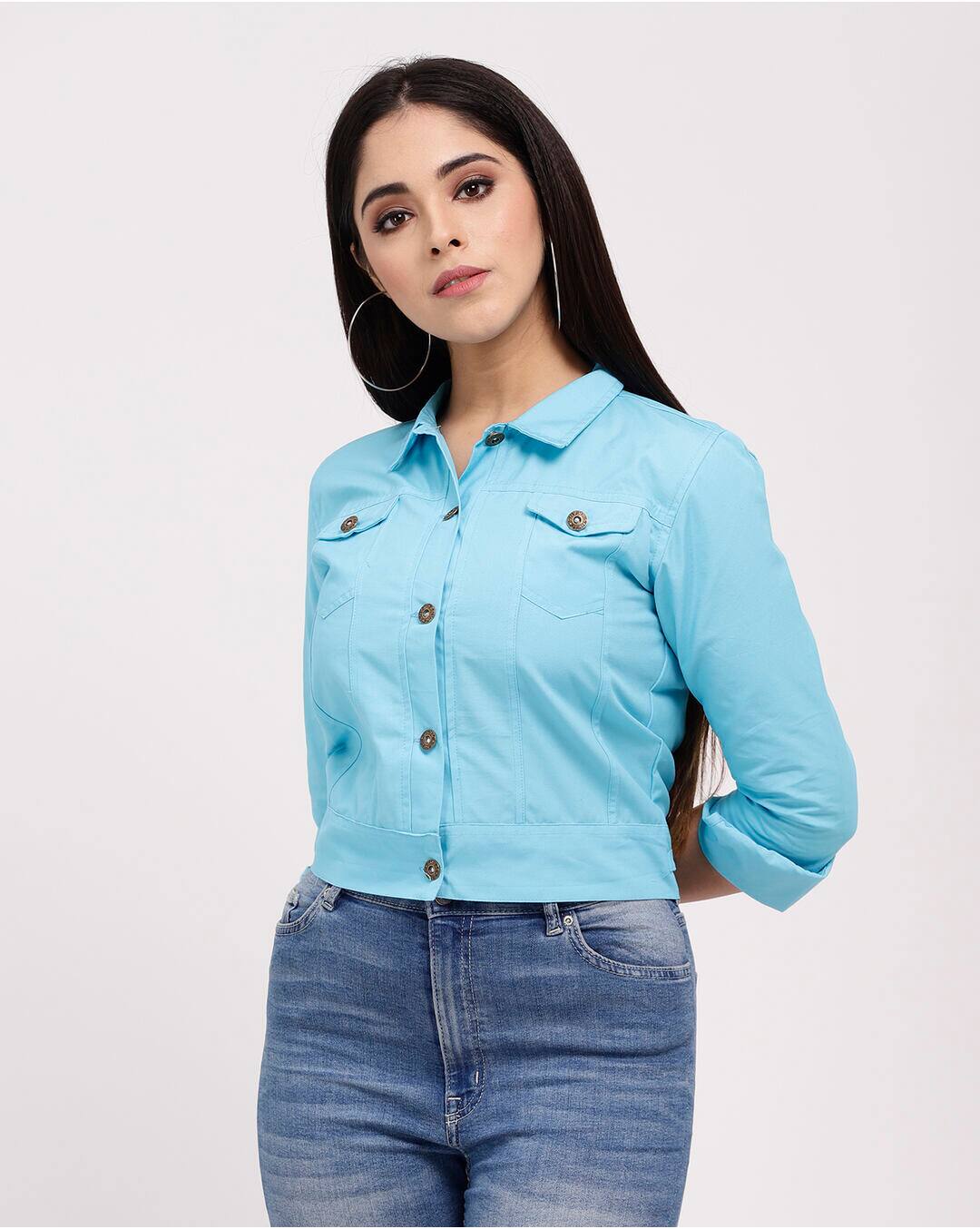 Cotton Solid Casual Jacket view 5