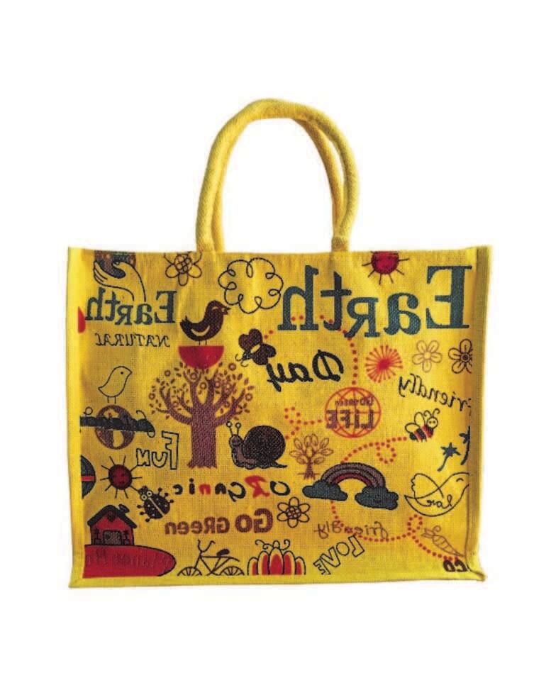 Jute Tote Bag view 5
