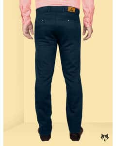 Cotton Solid Casual Trousers view 6
