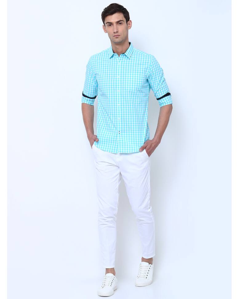 Cotton Checks Shirt view 8